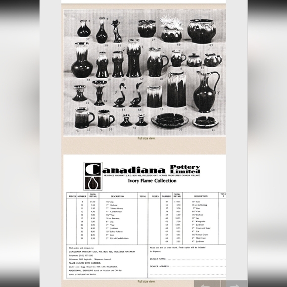 Authentic Mid-Century Modern 1970s pottery pitcher vase by Canadiana Pottery - Picture 11 of 13